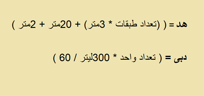 فرمول هد و دبی
